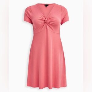 Torrid Coral Skater Dress size 1X